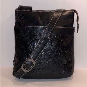 Patricia Nash Sling Tooled Leather Crossbody bag